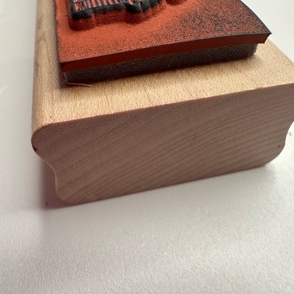 Stampin Up ‘96 Watermelon Birdhouse Sunflower 6.5X 1.5” Wood Block Stamp VINTAGE - Picture 6 of 14